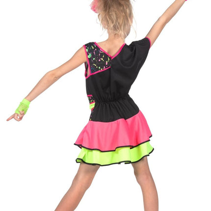 Neon 80S Jurk Meisje van Wilbers & Wilbers koop je bij Partywinkel