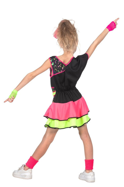 Neon 80S Jurk Meisje van Wilbers & Wilbers koop je bij Partywinkel