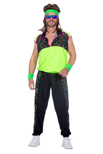 Neon 80S Kostuum Heren 2 delig van Wilbers & Wilbers koop je bij Partywinkel