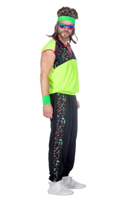 Neon 80S Kostuum Heren 2 delig van Wilbers & Wilbers koop je bij Partywinkel