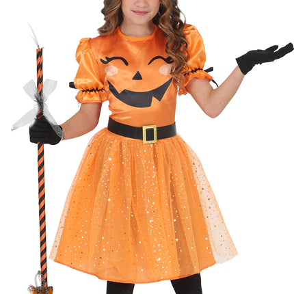 Orange Children's Witch Halloween Dress