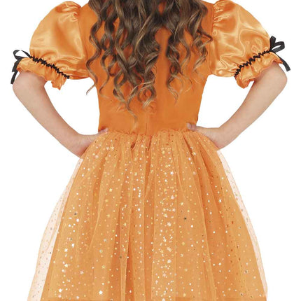Orange Children's Witch Halloween Dress