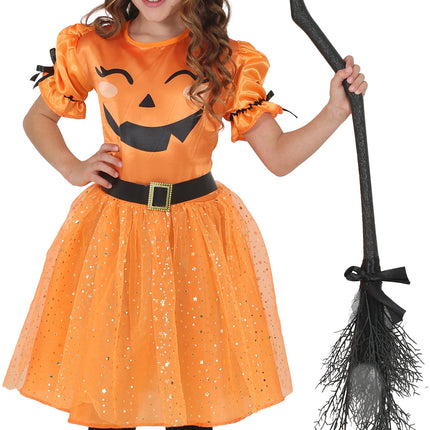 Orange Children's Witch Halloween Dress