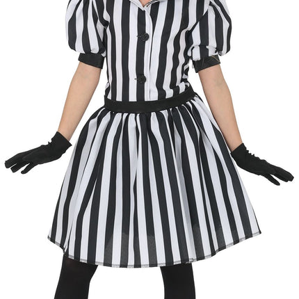 Halloween Dress, Black and White, Kids' Small, Cute Little Ghost