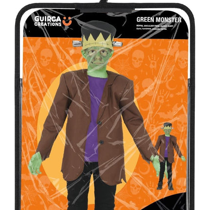 Green Monster Halloween Costume for Kids