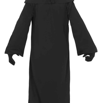 Halloween Costume, Black, for Kids, with Dark Red Eyes