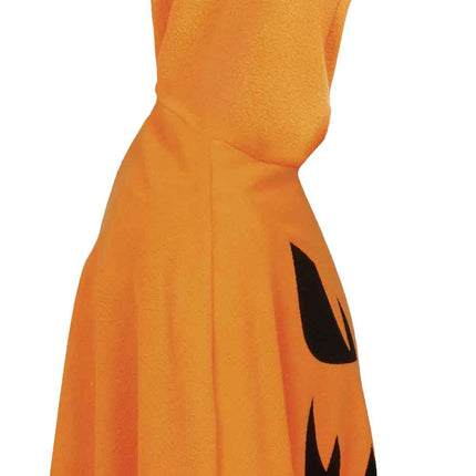 Halloween Poncho for Kids: Pumpkin