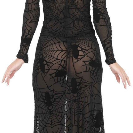 Black Women's Gothic Lace Halloween Dress