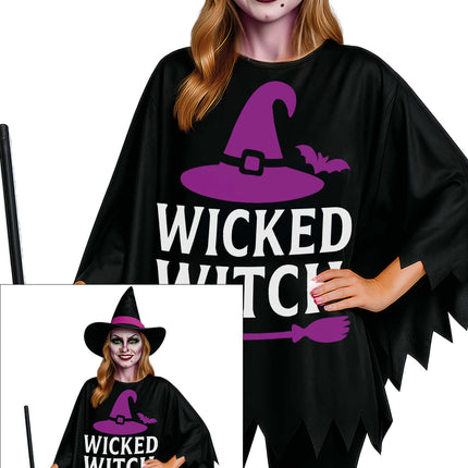 Halloween Poncho for Women: "Good Crazy"
