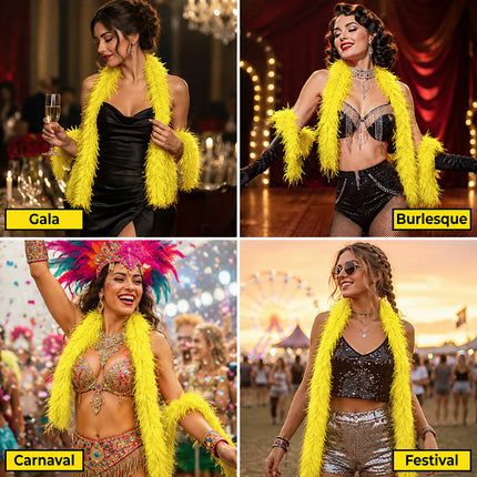 Boa Flair 60 g yellow (180 cm)