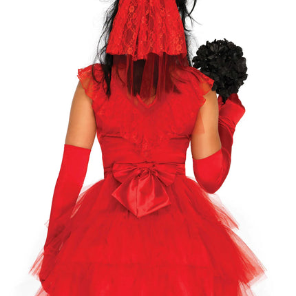 Beetlejuice Dress Red Ladies Leg Avenue