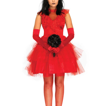Beetlejuice Dress Red Ladies Leg Avenue