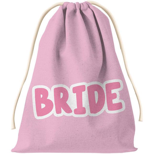 Gift Bag - Bride - She Said Yaasss - Polyester - Pink