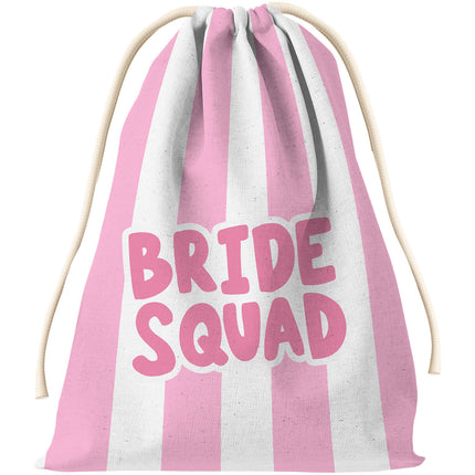 Gift Bag - Bride - She Said Yaasss - Polyester - Pink/White