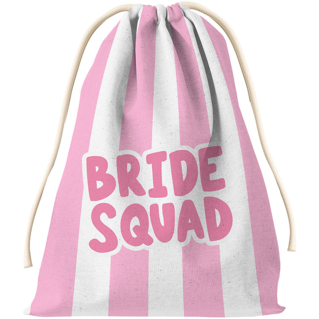 Gift Bag - Bride - She Said Yaasss - Polyester - Pink/White