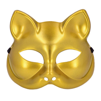 Kitty Gold Half Mask