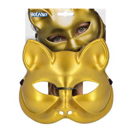 Kitty Gold Half Mask
