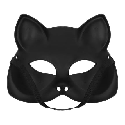Kitty Silver Half Mask