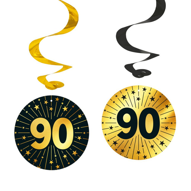90 Jaar Hangdecoratie 4st van WeFiesta koop je bij Partywinkel