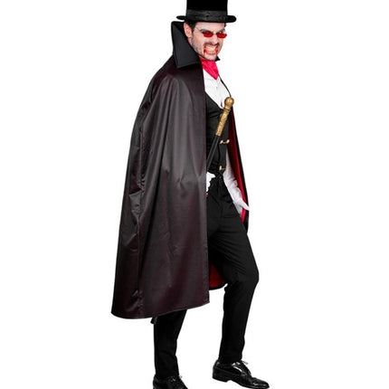 Halloween Costume: Red and Black Vampire, 4-Piece Set