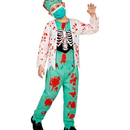Halloween Costume: Kids' Zombie Doctor with Blood