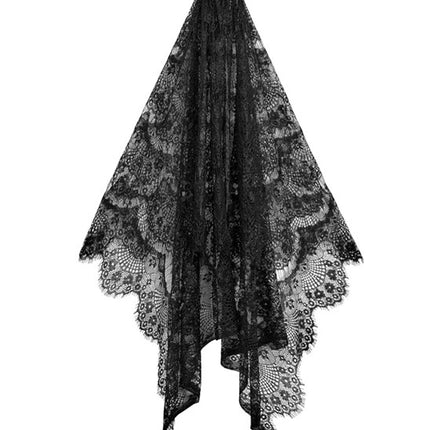 Halloween Veil, Black Lace
