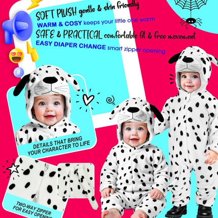 Dalmatian Costume, White and Black, for Kids