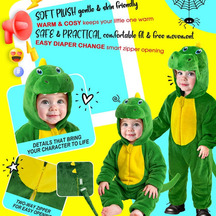 Children's Velvet Dinosaur Onesie