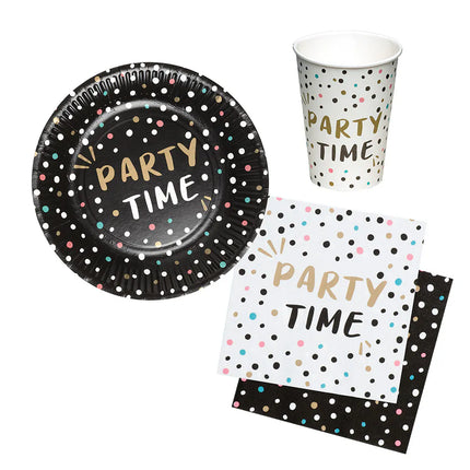 "Party Time" Tableware Set (6 plates, 6 cups, 12 napkins)