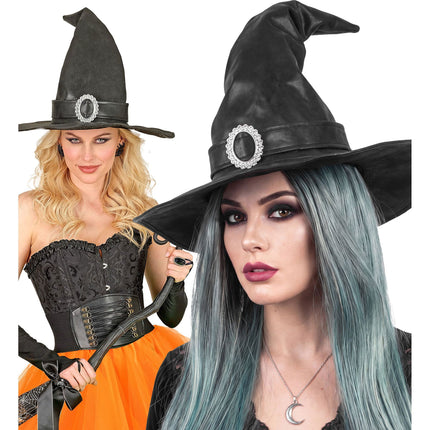 Black Witch's Hat With Buckle