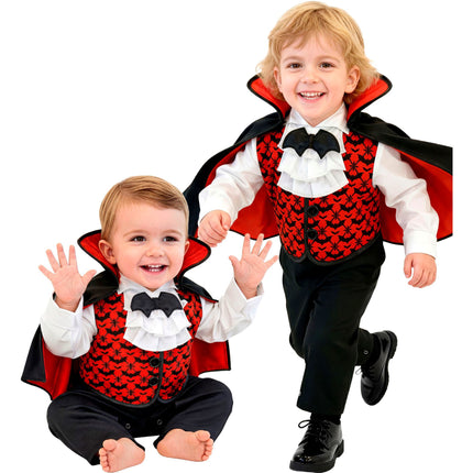 Red and Black Baby Vampire Costume