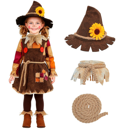 Bird Scare Costume, Brown, for Children