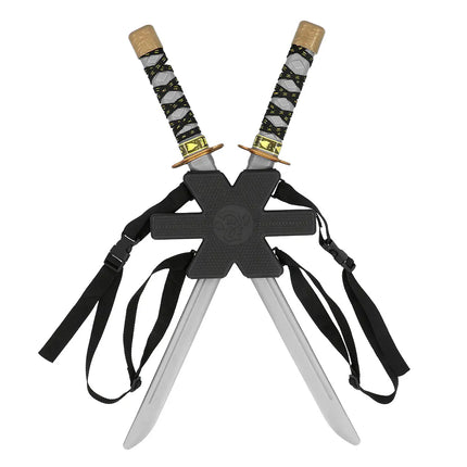 Set of 2 ninja swords with holder (52 cm)