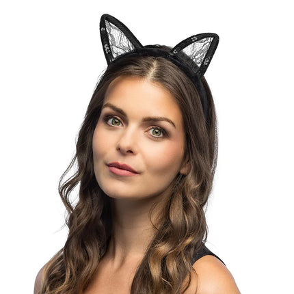 Lacy Cat Headband