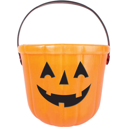 Halloweem Bucket, Hallo-Ween Orange, 17 cm