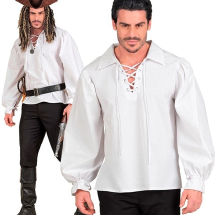 WHITE HISTORICAL-STYLE SHIRT