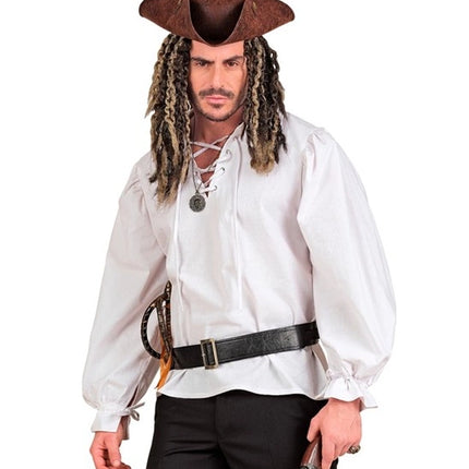 WHITE HISTORICAL-STYLE SHIRT