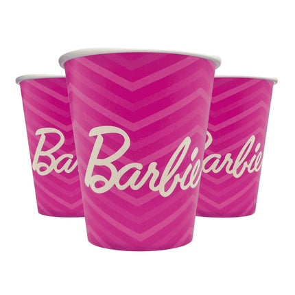 Barbie Cups, Pink, 250 ml, 8-pack