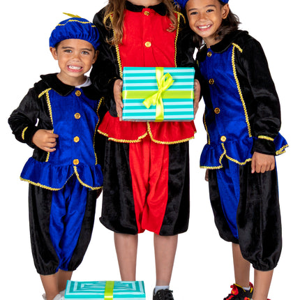 Children's St. Nicholas Costume, Blue/Black