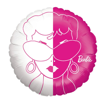 Barbie Round Empty Helium Balloon, 45 cm