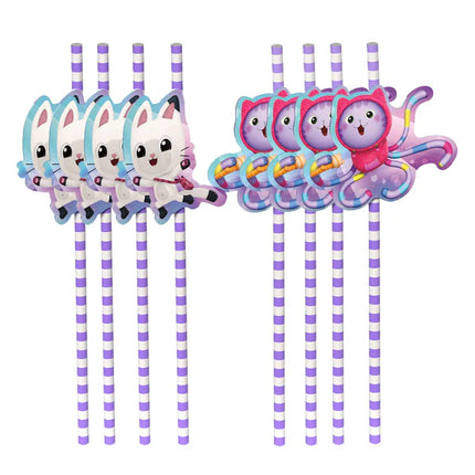 Gabby's Dollhouse Straws, 8-pack