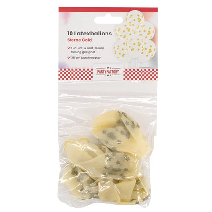 Clear Star-Shaped Balloons, 30 cm, 10-Pack