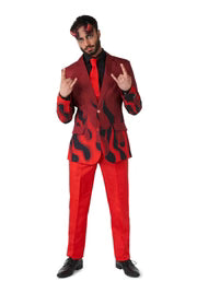 Men's Red 3-Piece Devil Costume