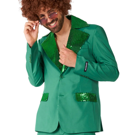 Men's Green 2-Piece Disco Costume