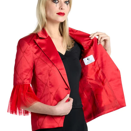 Harley Quinn Blazer for Women, Red