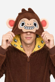 Monkey Onesie, Unisex, Brown