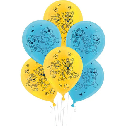 Paw Patrol Balloons, 25 cm, 10-pack