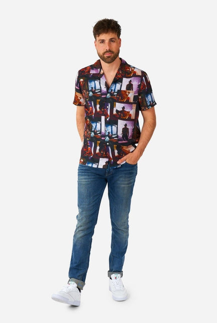 A Nightmare On Elmstreet Overhemd Korte Mouwen Heren OppoSuits van OppoSuits koop je bij Partywinkel