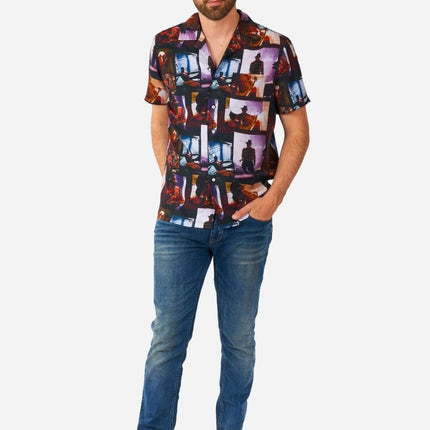 A Nightmare On Elmstreet Overhemd Korte Mouwen Heren OppoSuits van OppoSuits koop je bij Partywinkel