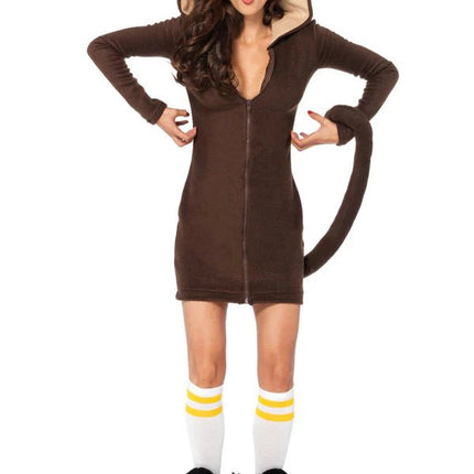 Aap Jurk Bruin Dames Leg Avenue van Leg Avenue koop je bij Partywinkel